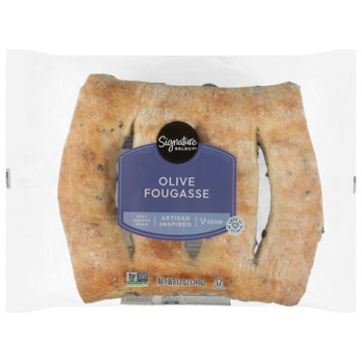 Signature Select Black Olive Fougasse Bread - 12 OZ - Image 1