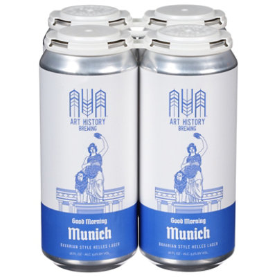 Art History Good Mring Munich Styl Helles Lager 4-16 Fl Oz In Cans - 4-16 FZ - Image 2
