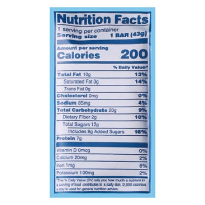 Kize Bar Oatmeal Chocolate Chip - 1.5 OZ - Image 3