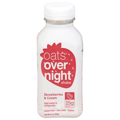 Oats Overnight Shake Strawberry & Cream - 2.1 OZ - Image 1