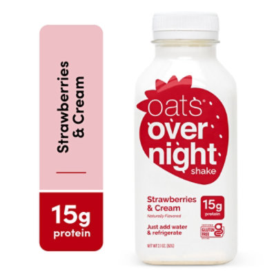 Oats Overnight Shake Strawberry & Cream - 2.1 OZ - Image 2