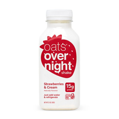 Oats Overnight Shake Strawberry & Cream - 2.1 OZ - Image 3
