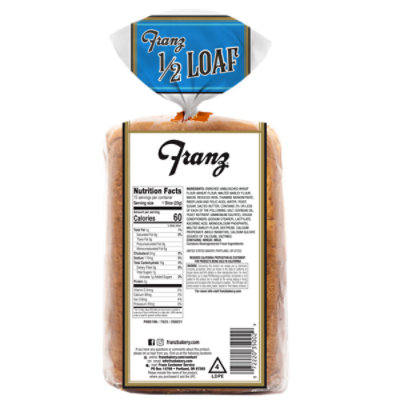Franz Butter White Half Bread Loaf - 12 OZ - Image 2