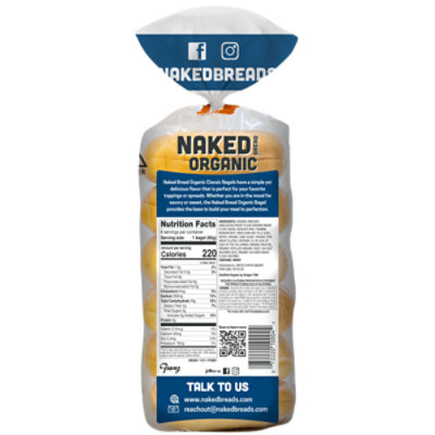 Naked Organic Plain Bagels - 18 OZ - Image 3