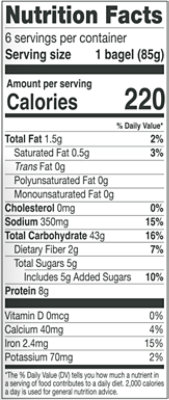 Naked Organic Plain Bagels - 18 OZ - Image 2