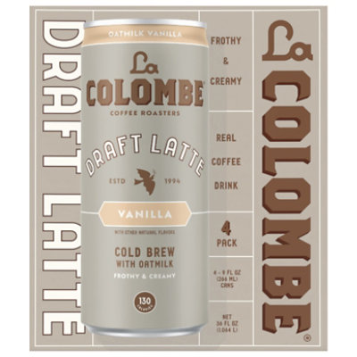 La Colombe Draft Latte Oat Milk Vanilla 4-9fz - 4-9 FZ - Image 1