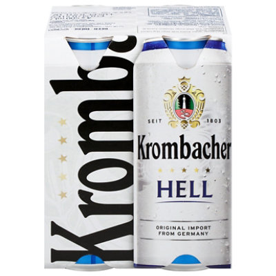 Krombacher Hell 6/4/16.9 Oz Cans - 4-16.9 FZ - Image 2