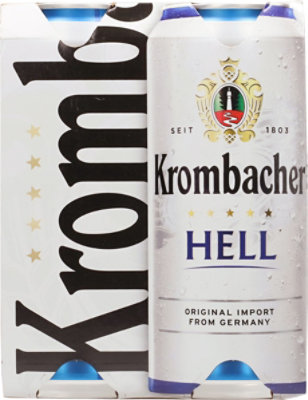 Krombacher Hell 6/4/16.9 Oz Cans - 4-16.9 FZ - Image 4