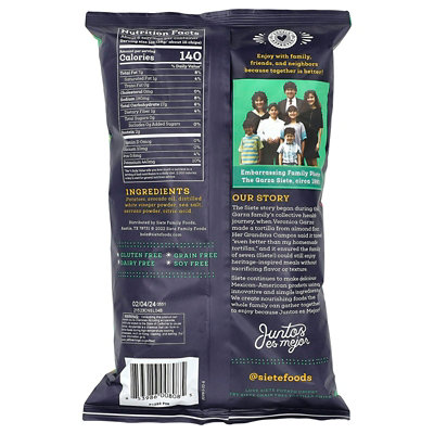 Siete Potato Chips, Hint of Serrano Sea Salt  Vinegar , 5.5 Oz ( 156 g) - Image 2