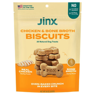 Jinx Chicken Bone Broth Biscuits 16oz - 16 OZ - Image 1