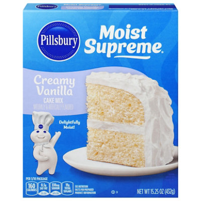 Pillsbury Moist Supreme Premium Creamy Vanilla Cake Mix - 15.25OZ - Image 3