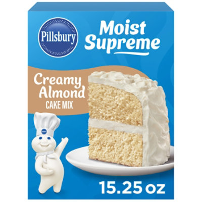 Pillsbury Moist Supreme Premium Creamy Almond Cake Mix - 15.25OZ - Image 1