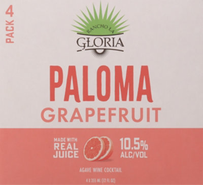Rancho La Gloria Can Cocktails Paloma 4pk Wine - 4-12 FZ - Image 4