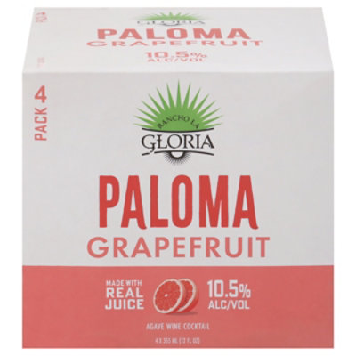 Rancho La Gloria Can Cocktails Paloma 4pk Wine - 4-12 FZ - Image 1