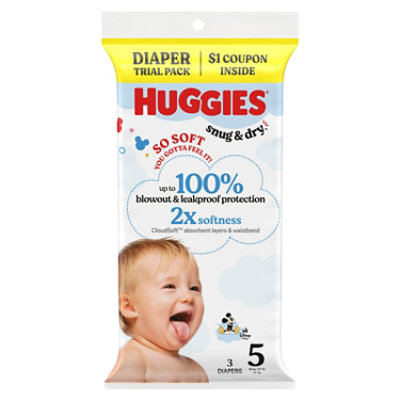 Huggies Snug&dry Diaper Trial Pk Sz5 3 - EA - Image 1