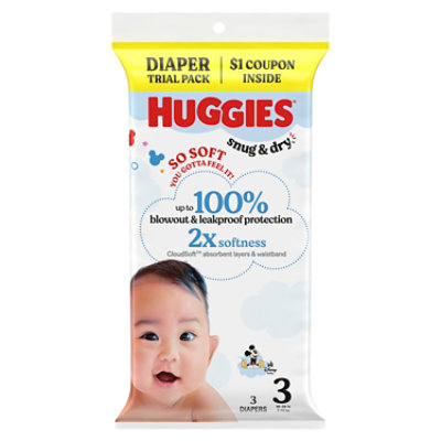 Huggies Snug&dry Diaper Trial Pk Sz3 3 - EA - Image 1