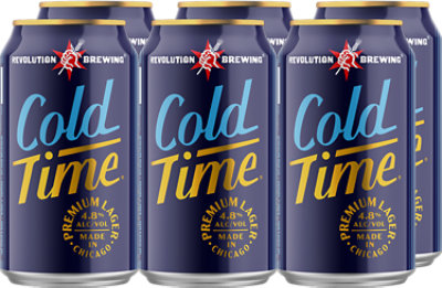 Revolution Cold Time Premium Lager 6 Pk - 6-12 FZ - Image 1