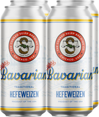 Seipp's Bavarian Hefeweizen 4-16 Fl Oz In Cans - 4-16 FZ - Image 1