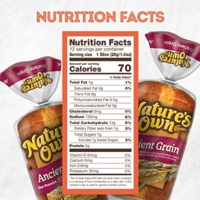 Natures Own Ancient Grain Small Loaf - 12 OZ - Image 4
