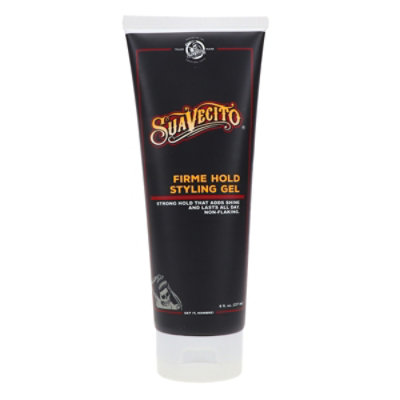 Suavecito Firme Hold Styling Gel, for All Hair Types, Men, 8 oz - Image 1