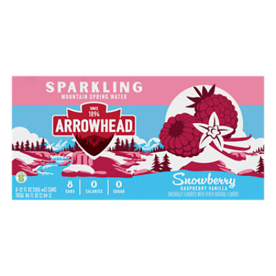 Arrowhead Sparkling Raspberry Vanilla - 8-12 Fl. Oz. - Image 1