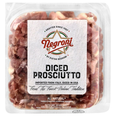 Negroni Diced Prosciutto - 4 OZ - Image 1