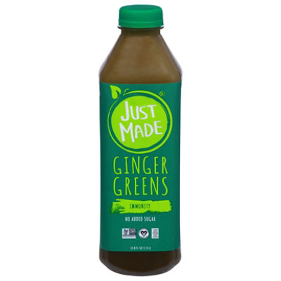 Just Made Juice Ginger Greens - 33.8 FZ - Image 3