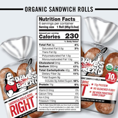 Dkb Sandwich Roll White Done Right - 18 OZ - Image 4