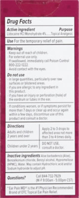 Eosera Ear Pain Md 4% Lidocaine 5ml Drops - EA - Image 4