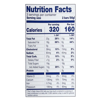 Dean's Country Fresh Ice Cream Bars Crunch 6 Pack, 6-2.5 Fz, 15fz - 6-2.5 FZ - Image 2