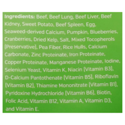 Mclovins Pet Food Dog Meal Beef Freeze  Dried Butchers - 16 OZ - Image 4