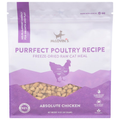 Mclovins Pet Food Cat Meal Freeze Dried Poultry - 14 OZ - Image 1