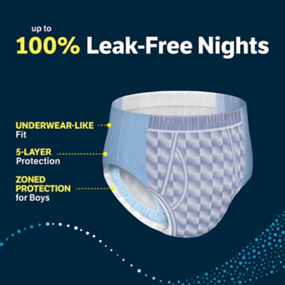Goodnites Boys' Nighttime Bedwetting Underwear Size Extra Large (95-140+ lbs) - 28 Count - Image 2