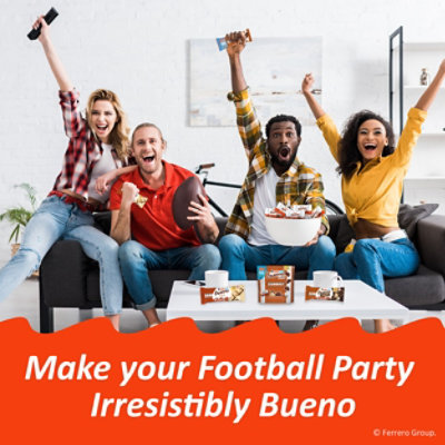 Kinder Bueno Milk Chocolate and Hazelnut Cream Chocolate Bars 10 Count - 7.5 Oz - Image 2