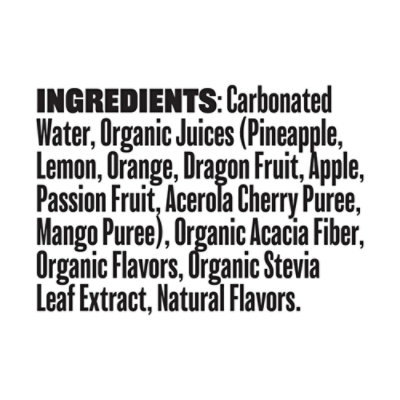 Evolution Fresh Pineapple Dragon Fruit Organic Soda 12fz - 12 FZ - Image 4