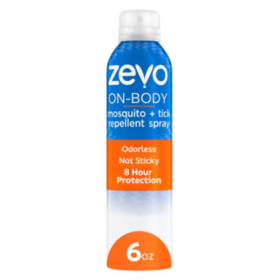 Zevo On-body Mosquito Plus Tick Repellent Aerosol Spray 6oz - 6 OZ - Image 1