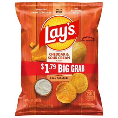 Lays Cheddar & Sour Cream 1.5oz - 1.5 OZ - Image 2