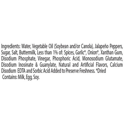 Hidden Valley Creamy Jalapeño Ranch Condiment and Dressing - 20 Fl. Oz. - Image 3