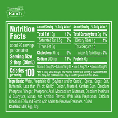 Hidden Valley Sizzlin Nashville Hot Ranch Dressing 20 Fluid Ounce - 20 FZ - Image 5