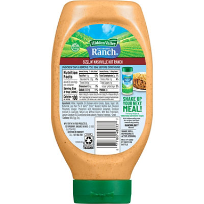 Hidden Valley Sizzlin Nashville Hot Ranch Dressing 20 Fluid Ounce - 20 FZ - Image 2