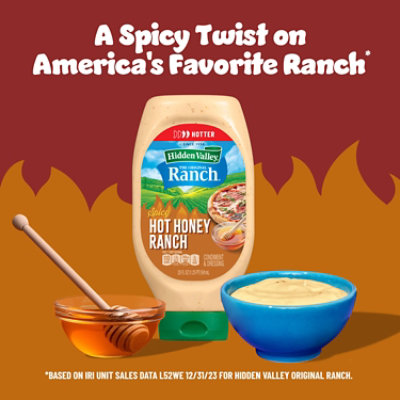 Hidden Valley Spicy Hot Honey Ranch Condiment and Dressing - 20 Fl. Oz. - Image 4