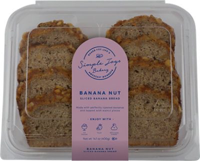 Simple Joys Bakery Banana Nut Sliced Cake - 14.1 OZ - Image 1
