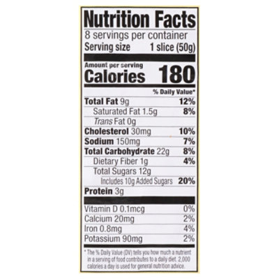 Simple Joys Bakery Banana Nut Sliced Cake - 14.1 OZ - Image 3