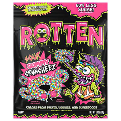 Rotten Gummy Sour Cruncheeze Single Serve - 1.8 OZ - Image 2