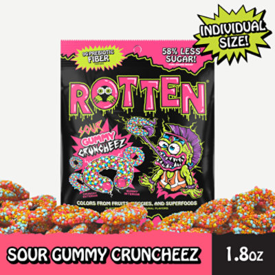 Rotten Gummy Sour Cruncheeze Single Serve - 1.8 OZ - Image 2