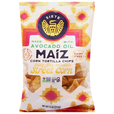 Siete Chips Maiz Mexican Street Corn 7.5oz - 7.5 OZ - Image 2