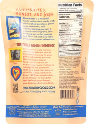 Truly Indian Entree Potato Pea Curry - 10 Oz - Image 5