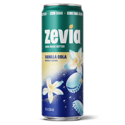 Zevia Cola Vanilla Zero Sugar 12fz - 12 FZ - Image 1