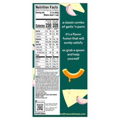 Kraft Garlic Parmesan Flavored Mac & Chees - EA - Image 3