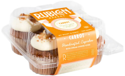 Rubicon Bakers Carrot Cupcakes 4 Count - 10 OZ - Image 1